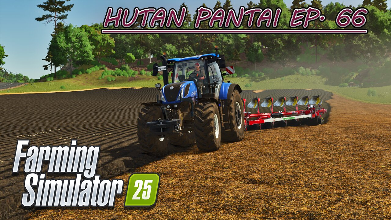 Bale Collection. Spreading Lime, Mulching & Plowing. | HUTAN PANTAI EP. 66 | Farming Simulator 25