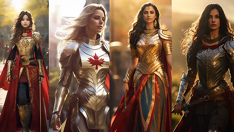 Countries as Female Knights 02 #shorts #beautifulwomen #femalewarriors #aiart #countries
