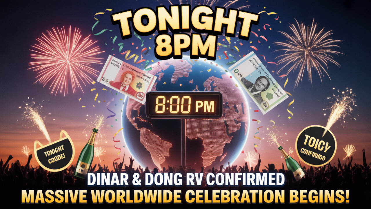 Tonight 8PM 💥 Iraqi Dinar & Dong RV Confirmed – Massive Worldwide Celebration! 💥 Today's IQD News!