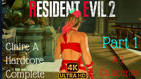 Resident Evil 2 (Remake) Mod | Claire Ribbon Bikini Hardcore Part 1 of 3