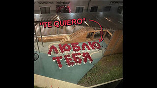 Gasta 18.000 dólares para escribir “Te quiero” con rosas frente a casa de su amada