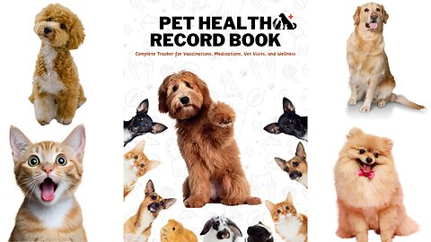 Pet health dog health cat health pet medical record keeper