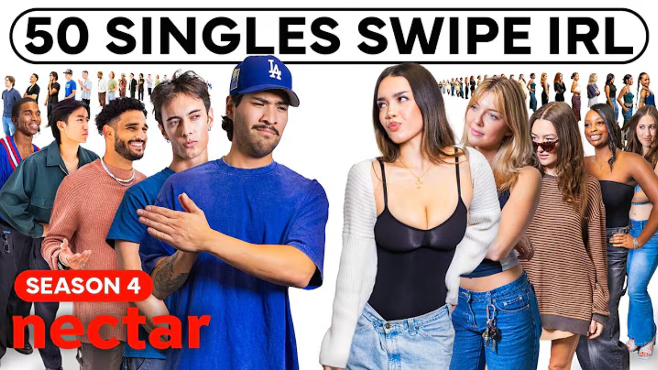 50 strangers swipe on each other