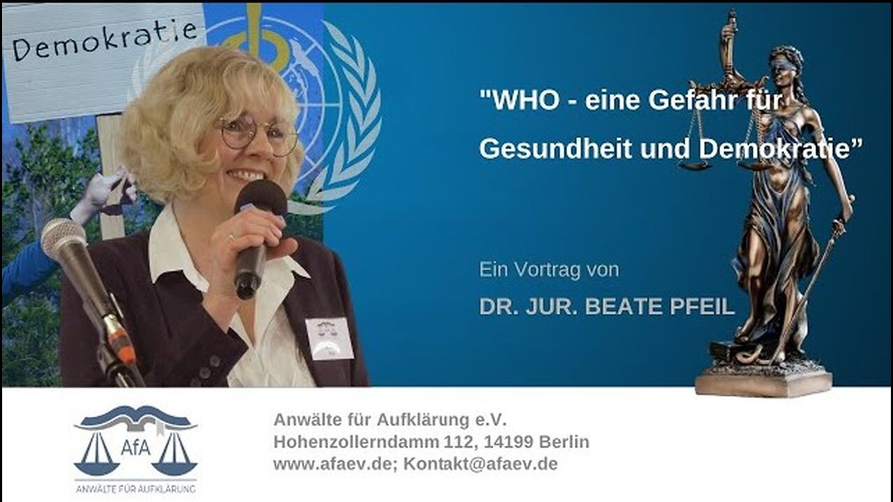 🔴➡️ „WHO - eine Gefahr für Gesundheit und Demokratie“