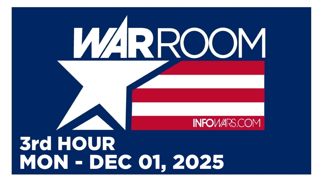 WAR ROOM [3 of 3] Monday 12/1/25 • News, Calls, Reports & Analysis • Infowars
