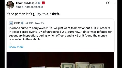 Thomas Massie on civil forfeiture in Texas