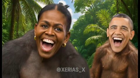 Trump Post Image of The Obamas Depicted as Monkeys