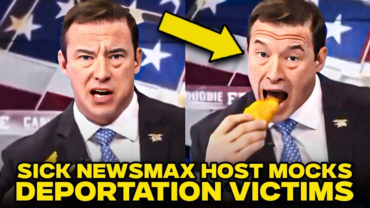 Newsmax Host Mocks Deportation Victims By Eating Taco On The Air