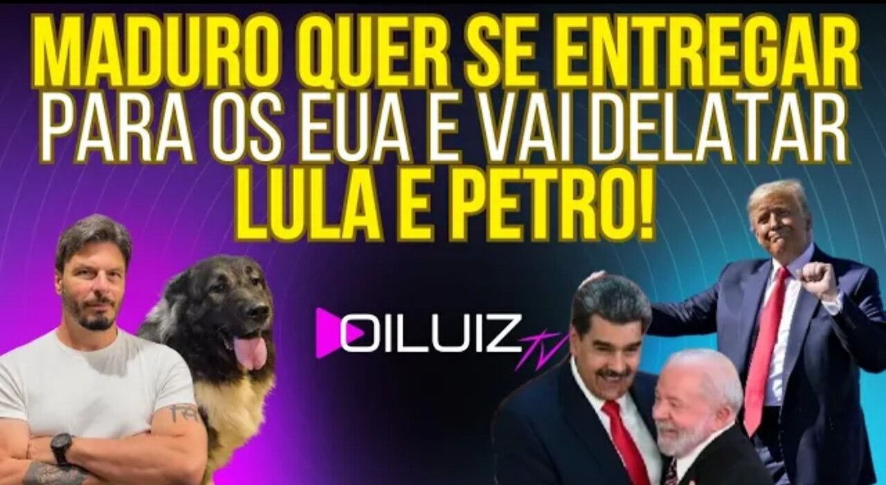 PROTEJAM ESTE HOMEM: Maduro negocia se entregar para os EUA e quer delatar Lula e Petro!