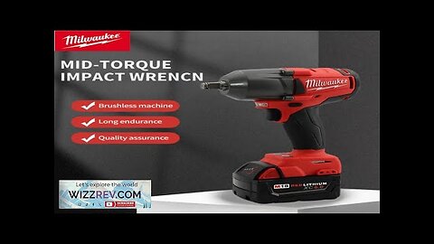 Milwaukee Cordless Electric Wrench 1300NM Large Torque 18V Battery Brushless Impact Wrench Review