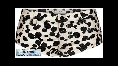 AREA Dalmatian Denim Hot ShortHot short of jacquard denim featuring dalmatian artwork Review