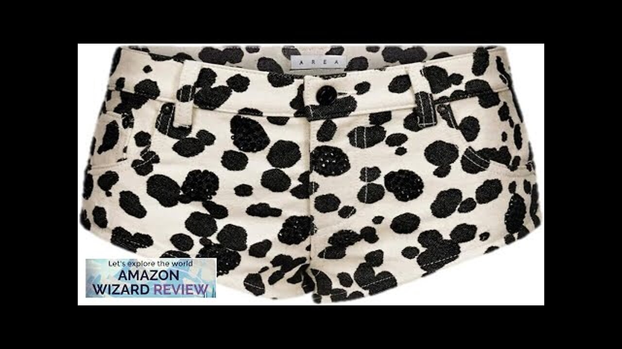 AREA Dalmatian Denim Hot ShortHot short of jacquard denim featuring dalmatian artwork Review