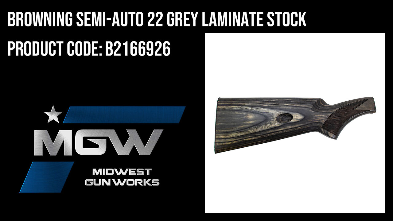 Browning Semi-Auto 22 Grey Laminate Stock - B2166926