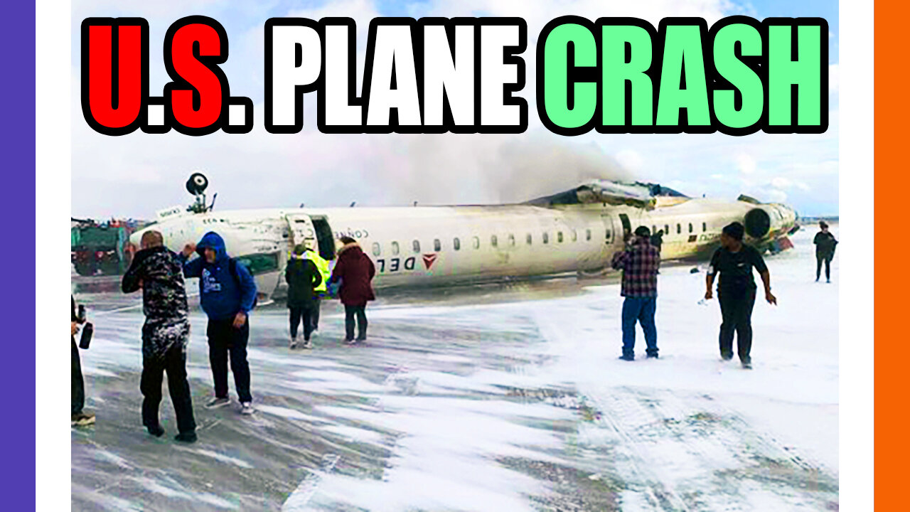 🚨BREAKING: US Plane Crashes In Canada 🟠⚪🟣