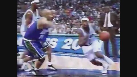 Baron Davis 18 Points 7 Ast 6 Stl Vs. Bucks, 2001 Playoffs Game 4.