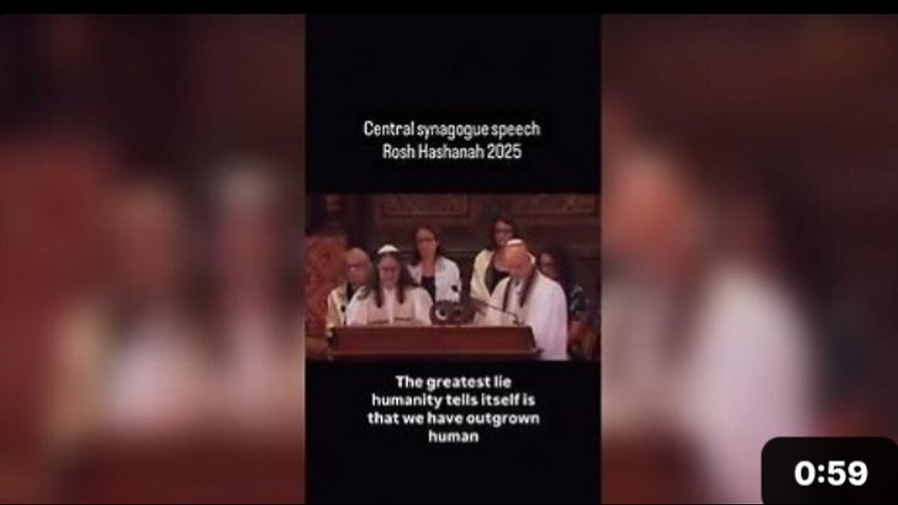Central synagogue speech Rosh Hashanah 2025