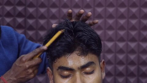 Head Massage & Neck Cracking _ Satisfying Scalp Scratching with Comb _ Forehead Tapping _ ASMR