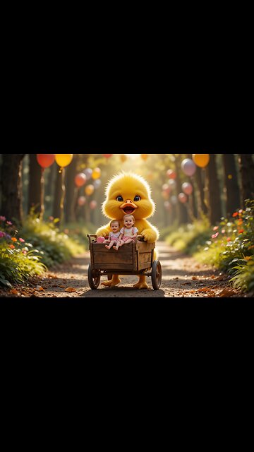 Epic Fun: Duckling & Kids Explore a Dreamy Forest!