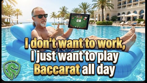 I don't want to work, I just want to play baccarat all day. Win $120 in 10 minutes.