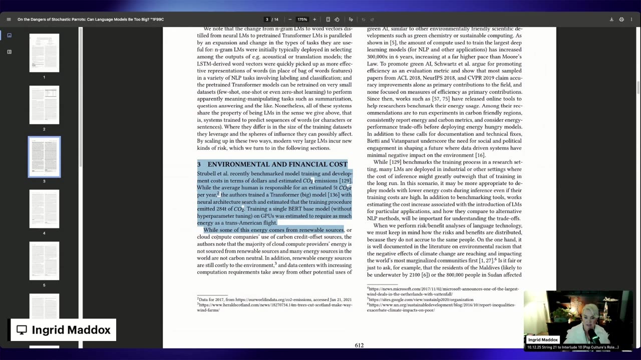 10.12.25 String 21 to Interlude 10 (Pop Culture's Role...) | AI's Introspective View of "Self"