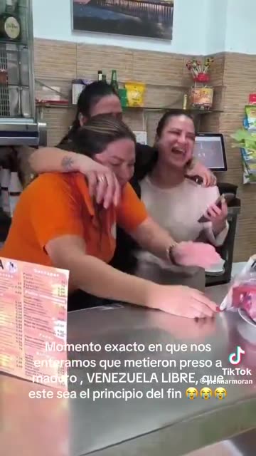 Hey Democrats You realize all of the Venezuelan people are jumping with joy, thanking Donald Trump,