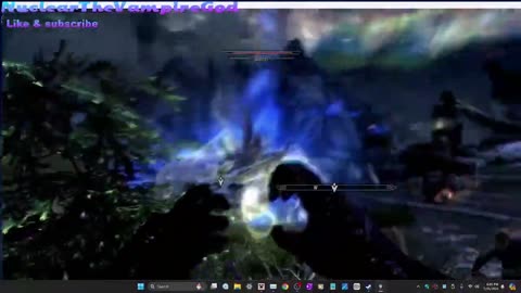 Skyrim Destroying Alduin with herma moras wrath