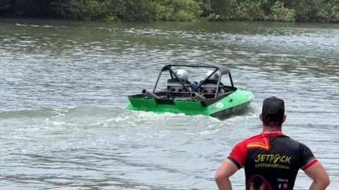 V8 Superboats Roaring Wild: Envious Racing's Green Beast Shreds the Nerang River at Gold Coast 500!