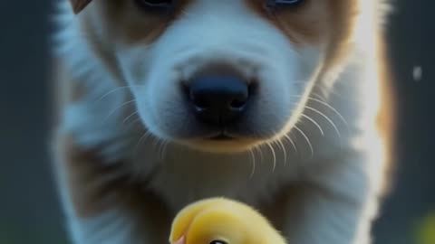 🐥🐣chick dog aishort