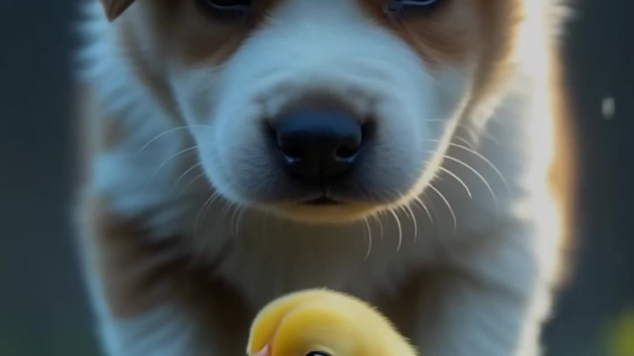 🐥🐣chick dog aishort
