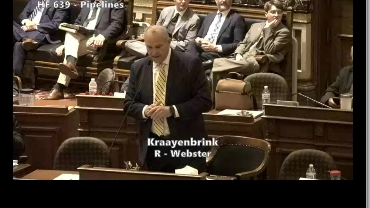Sen Kraayenbrink debate on HF639 12 May 2025