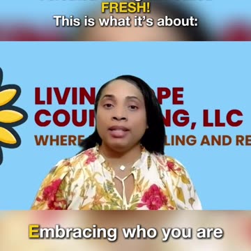 Be an active Participant in Your Life. FRESH