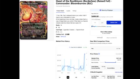 Cards on the rise and this is why bloomburrow is SO HIGH!!!