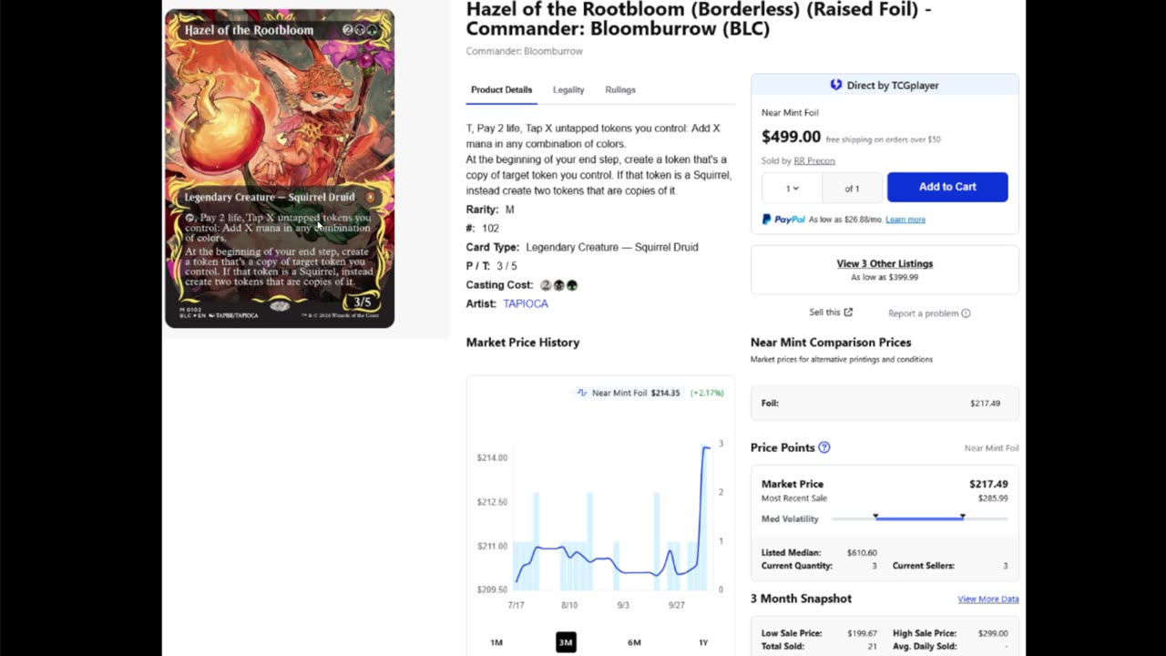 Cards on the rise and this is why bloomburrow is SO HIGH!!!