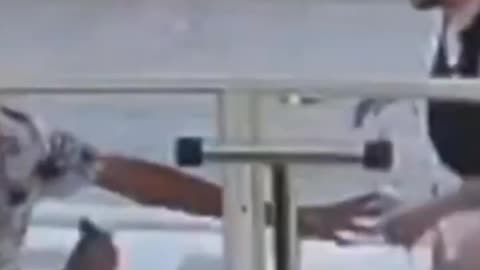 Absolute cuck of a boyfriend runs and hides as a man with a knife attacks his girlfriend