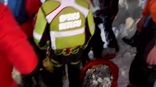 Alpine rescuers dig hiker from snow after Italy avalanche