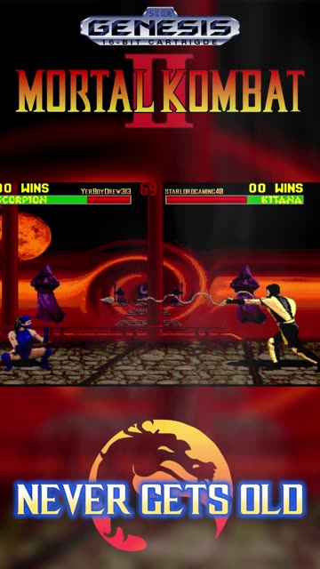 ⛓️🐉NEVER GETS OLD || MORTAL KOMBAT II (SEGA GENESIS)🍕🎮 #Gameplay #MortalKombat #RetroGaming