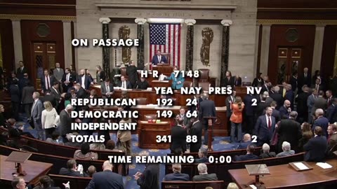 No SHUTDOWN‼️ The House Passes Government Funding Bill.
