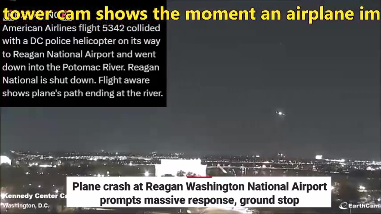 Plane crash at Reagan Washington National Airport prompts massive response