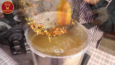 Yummy Hot And Sour Soup by RecipeTrier | HEALTHY Chicken Vegetable Soup At Home