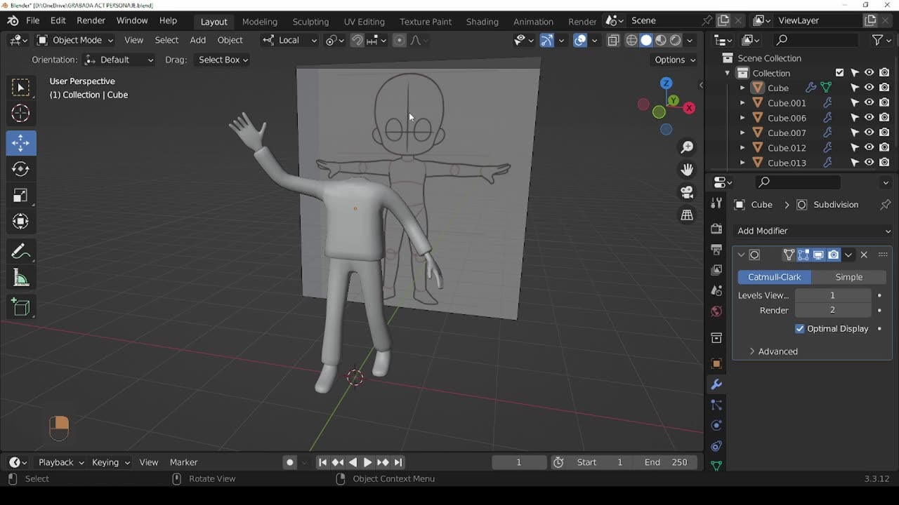 Personaje simple - cuerpo