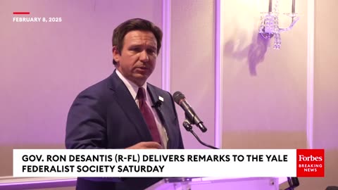 DeSantis Gives Blunt Take On Fauci Pardon, ESG, And More In Remarks To Yale Federalist Society