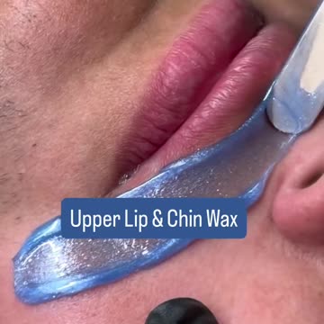 Upper Lip & Chin Waxing with Sexy Smooth Sexy Sapphire Hard Wax | @modalityesthetics 💎✨