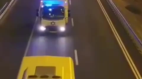 Documentation of convoys of prison service vehicles leading up to the release of terrorists