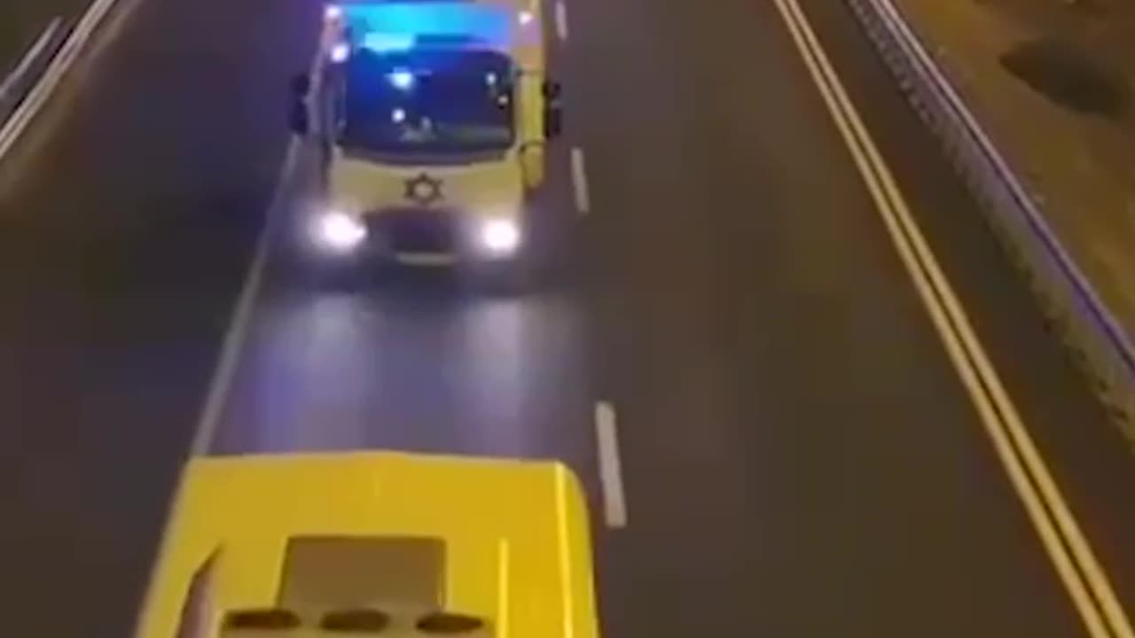 Documentation of convoys of prison service vehicles leading up to the release of terrorists