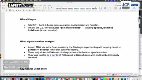 Signature Strikes--Conflicts in Venezuela.