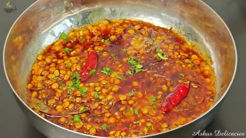 Chana Dal Masala - Dhaba Style Chana Dal Tadka - Masala Chana Dal Recipe - चना दाल तड़का ढाबा स्टाइल