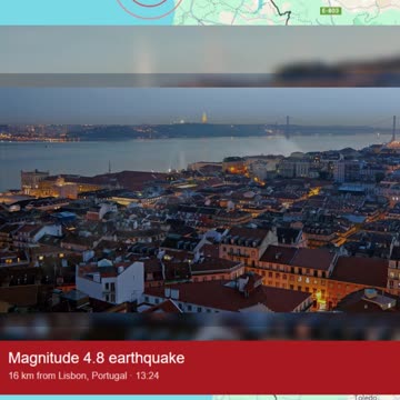 BREAKING; 4.8 Magnitude Earthquake Hits Lisbon - February 17, 2025 😢😾