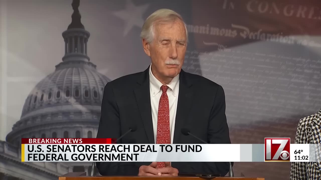 Senate votes to advance plan to end 40-day government shutdown.