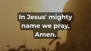Powerful November Prayer!