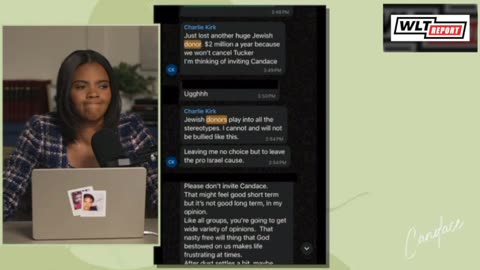 🟢 WATCH: Candace Owens Posts Screenshots Showing Charlie Kirk Was "Leaving Israel"
